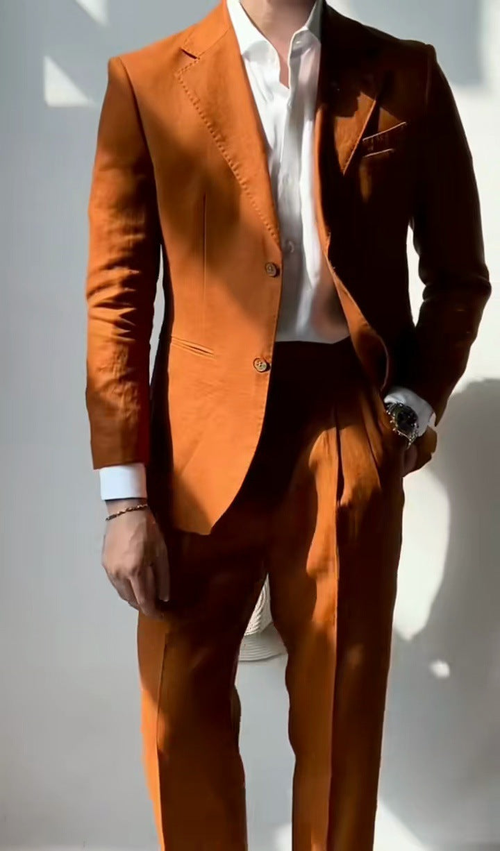 Casual And Lightweight Business Men's Trousers Top Suit