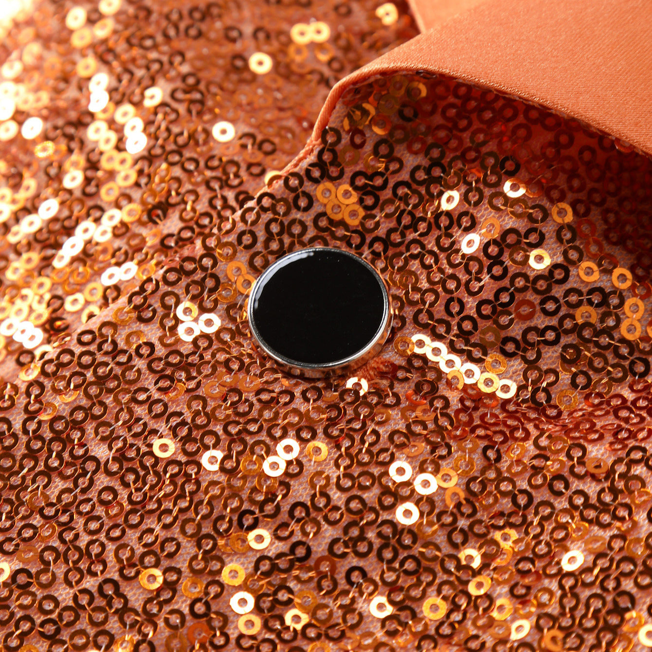 Men's New Foreign Trade Orange Banquet Stage Two-piece Suit