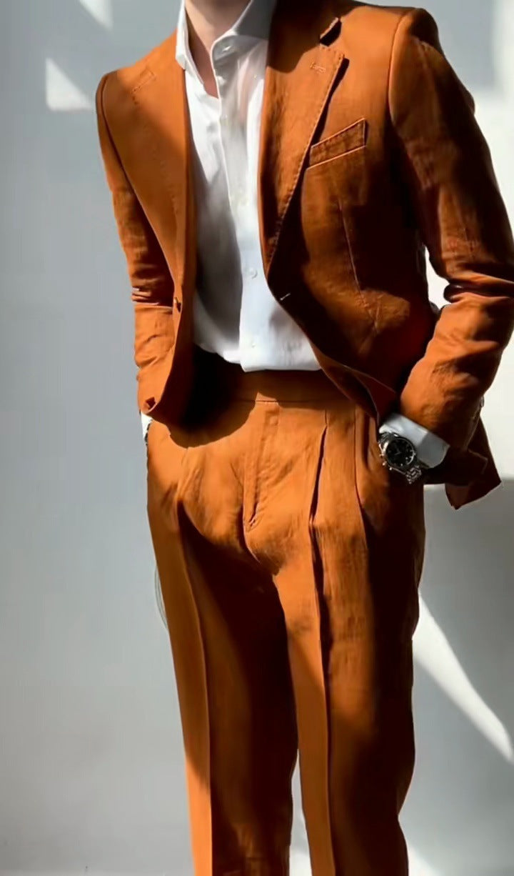 Casual And Lightweight Business Men's Trousers Top Suit